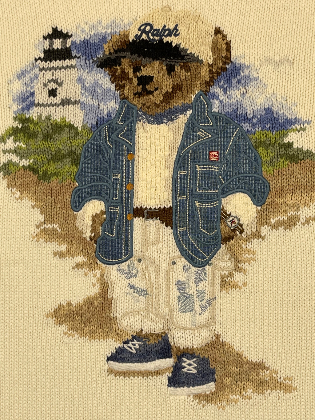 Polo by Ralph Lauren Polo Bear Seaside Cotton Sweater S