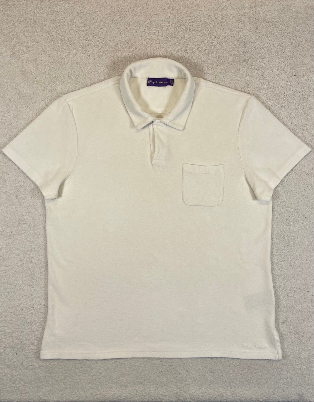 Ralph Lauren Purple Label Côte d’Azur Cotton Terry Polo Shirt