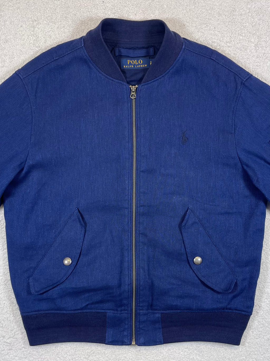 Polo Ralph Lauren Linen & Stretch Cotton Bomber Jacket S
