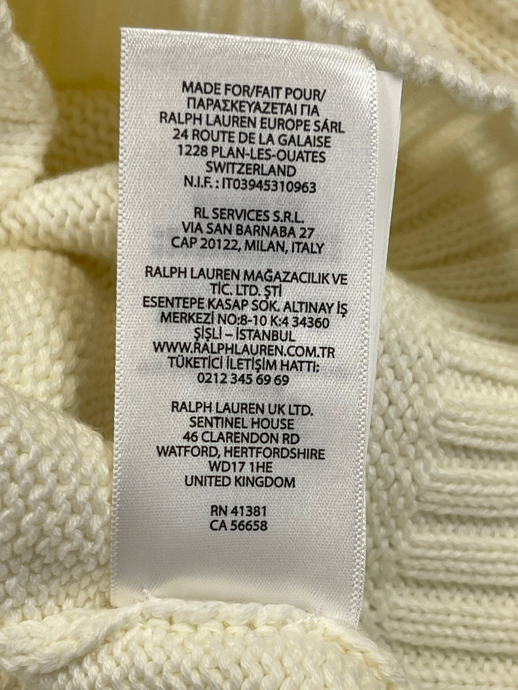 Polo by Ralph Lauren Polo Bear Seaside Cotton Sweater S