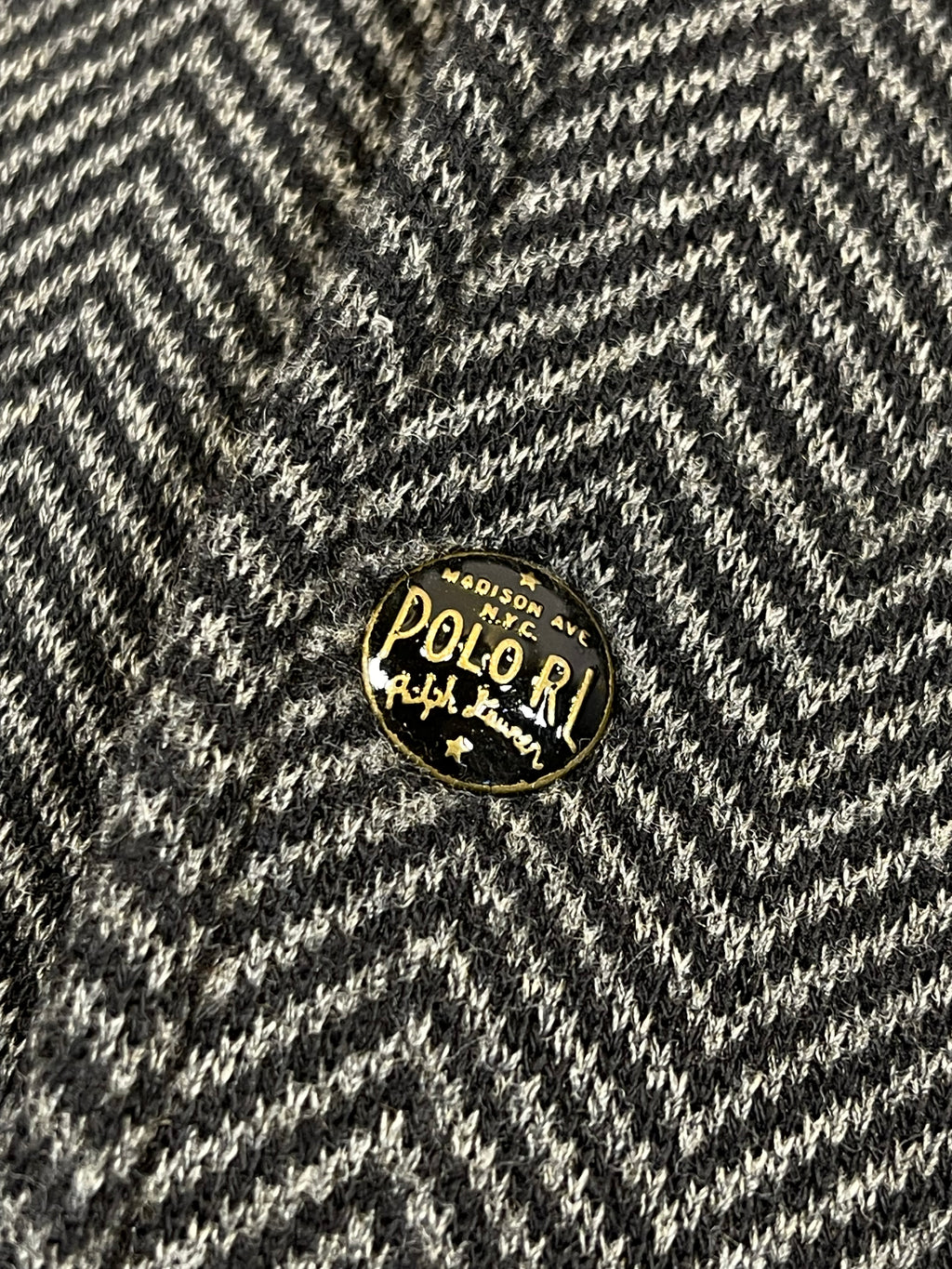 Polo Ralph Lauren Vintage Herringbone Wool-Blend Varsity Jacket