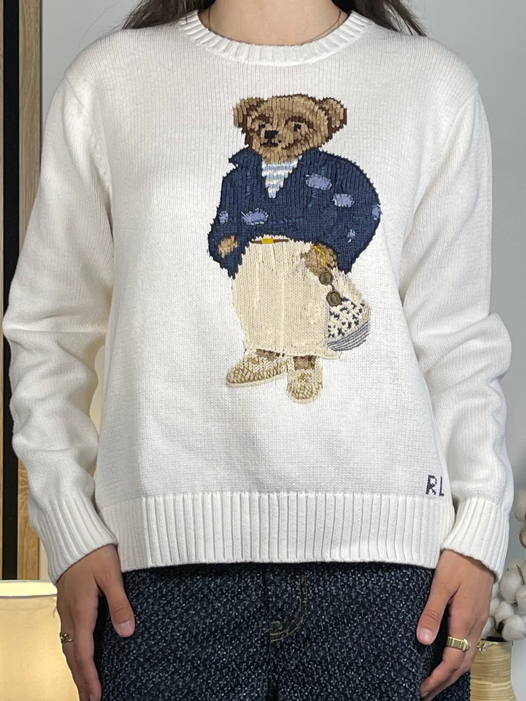 Polo Ralph Lauren Beachgoer Polo Bear Cotton Sweater (2023)