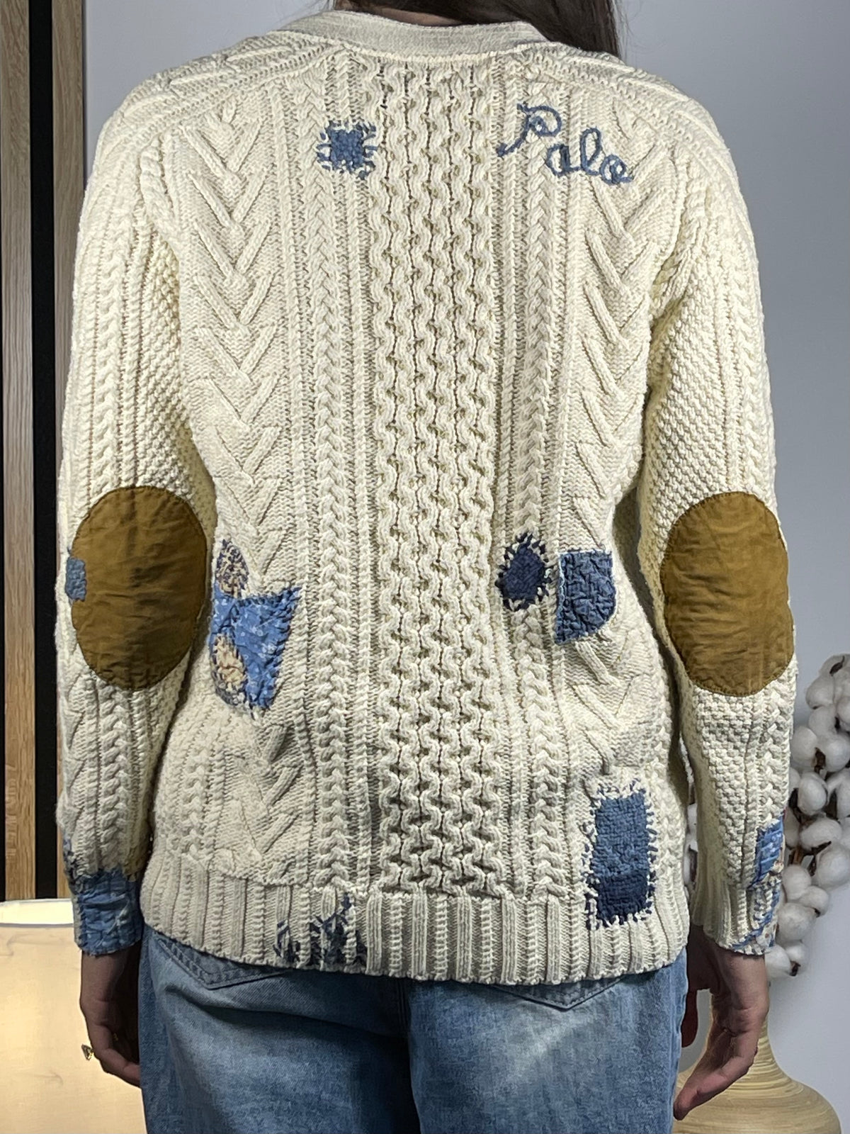 Polo Ralph Lauren Patchwork Aran-Knit Cardigan