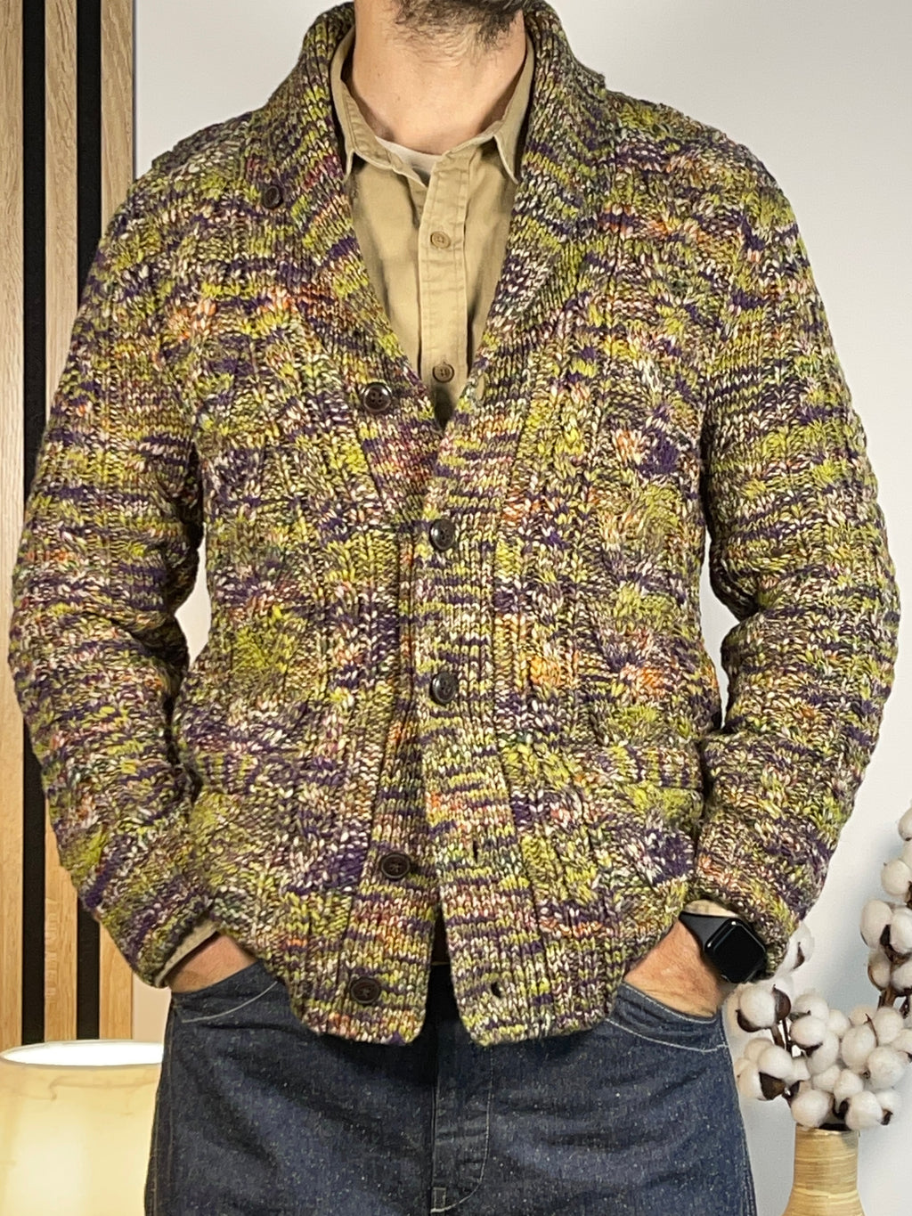 Ralph Lauren Denim & Supply Vintage Aran-Knit Wool-Blend Cardigan (2011)