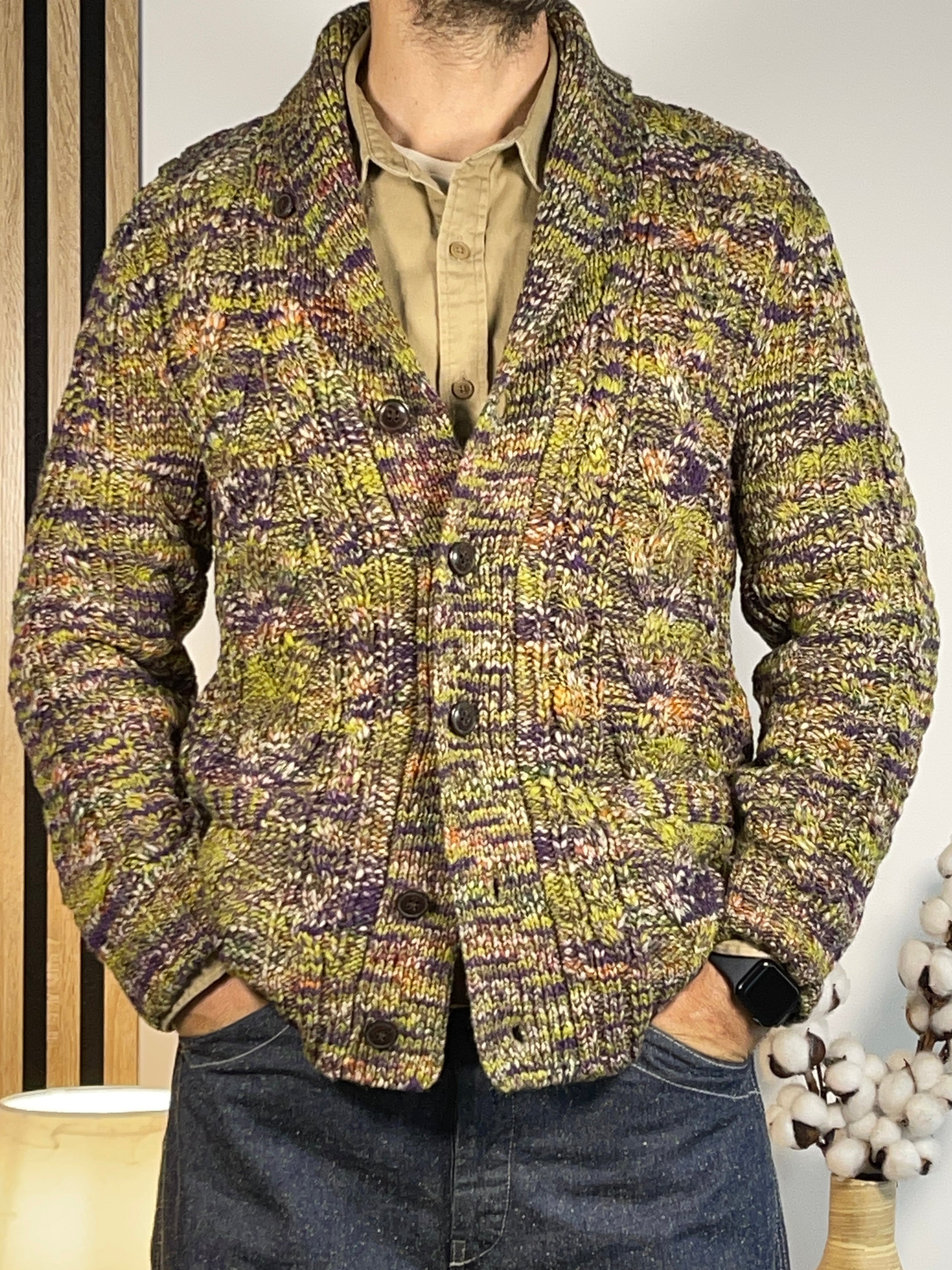 Ralph Lauren Denim & Supply Vintage Aran-Knit Wool-Blend Cardigan (2011)