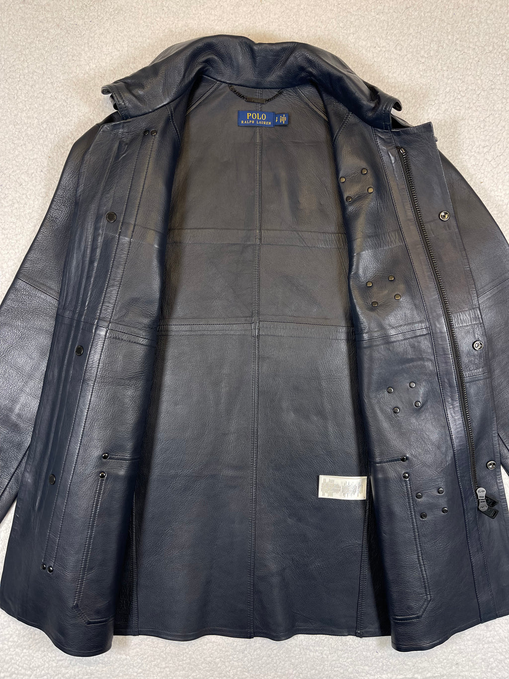 Polo Ralph Lauren Lambskin Leather Three-Quarter Coat