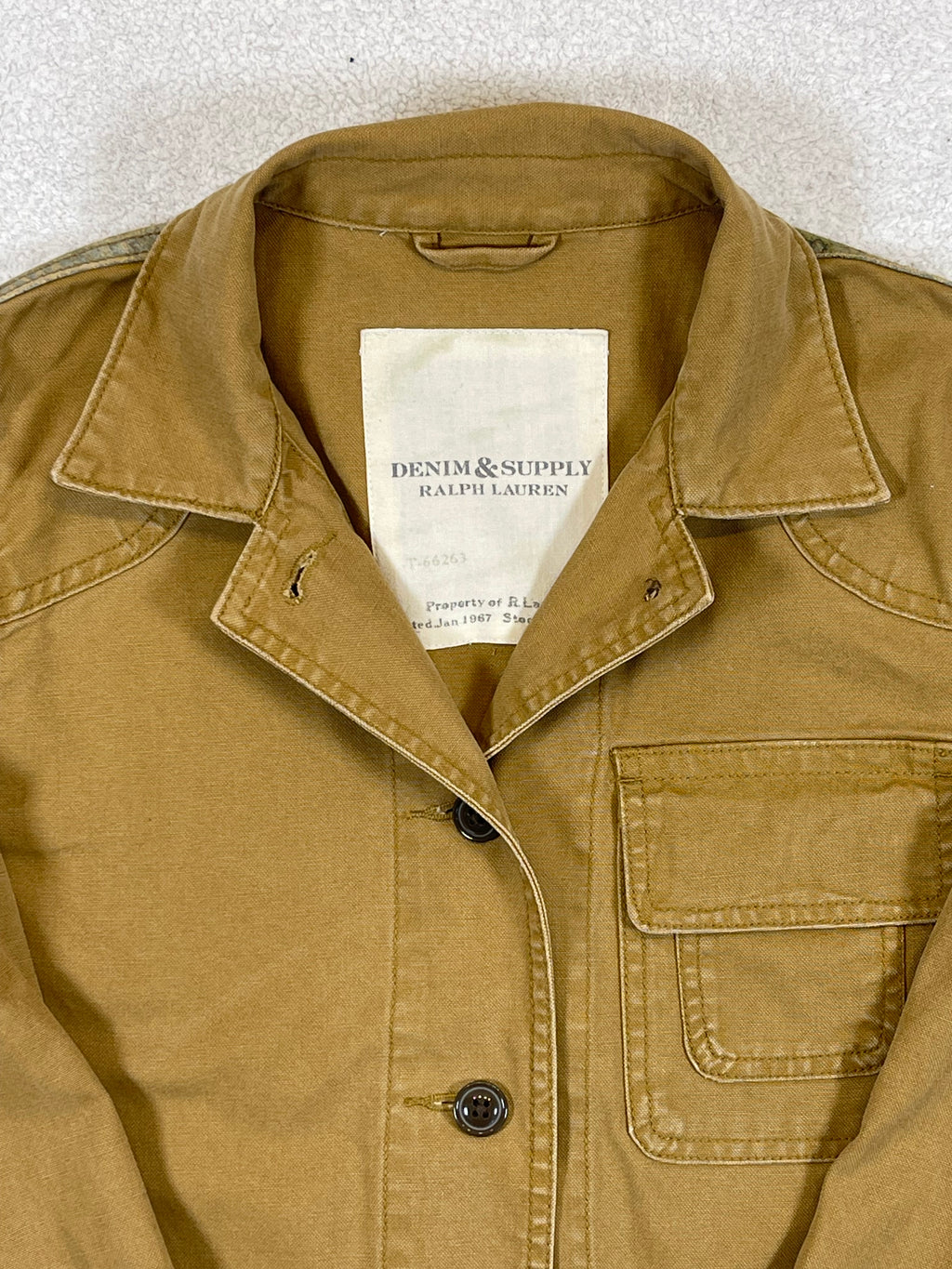 Ralph Lauren Denim & Supply Vintage Canoe-Print Cotton Canvas Workwear Jacket