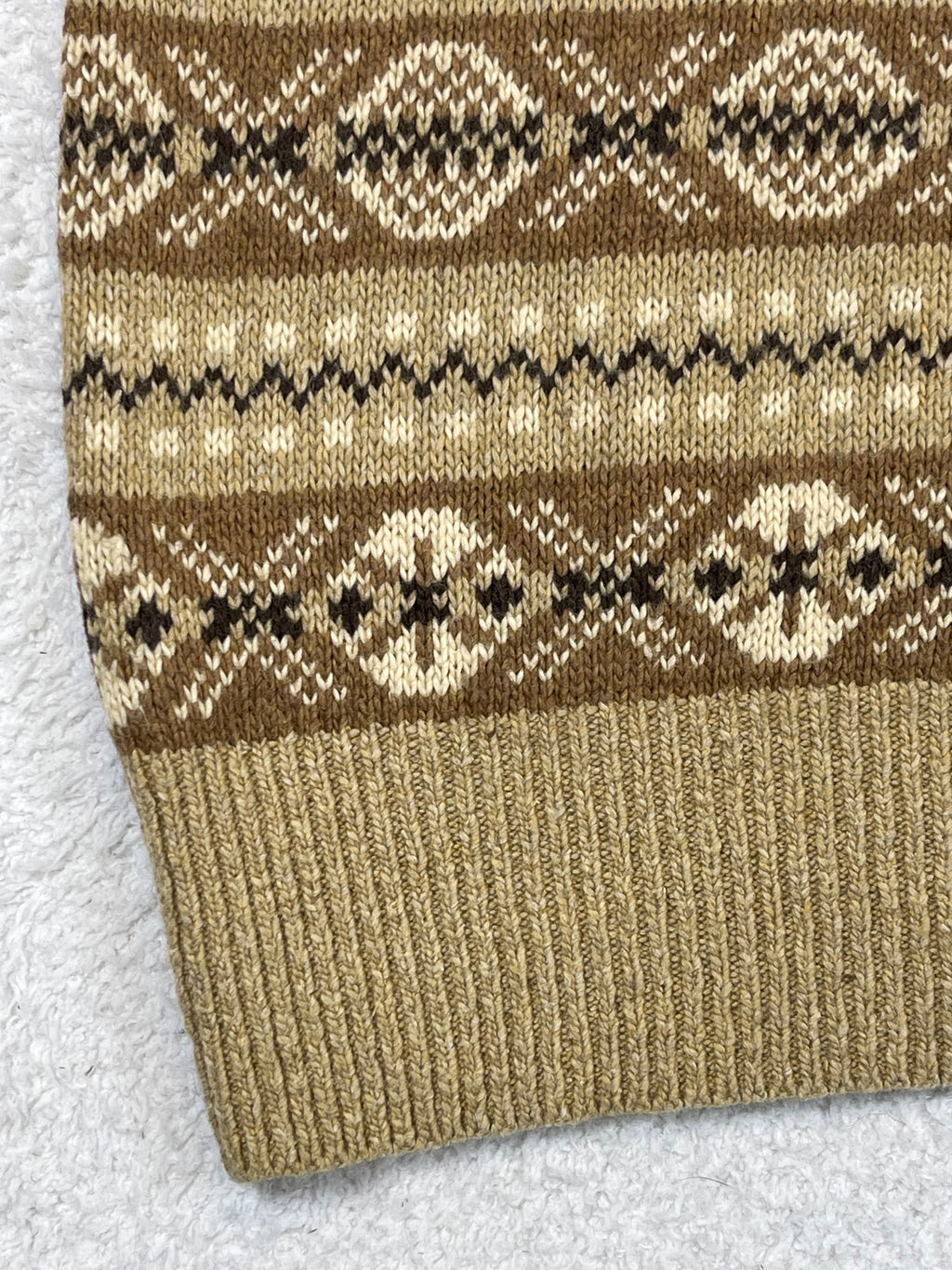 Polo by Ralph Lauren Vintage Fair Isle Cotton & Cashmere Sweater Vest