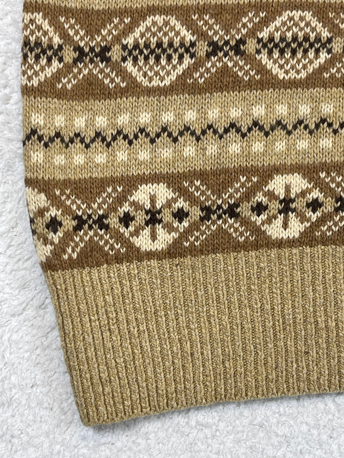 Polo by Ralph Lauren Vintage Fair Isle Cotton & Cashmere Sweater Vest