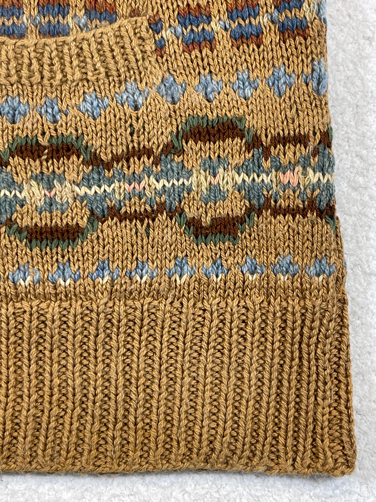 Ralph Lauren Vintage Hand-Knit Fair Isle Cardigan