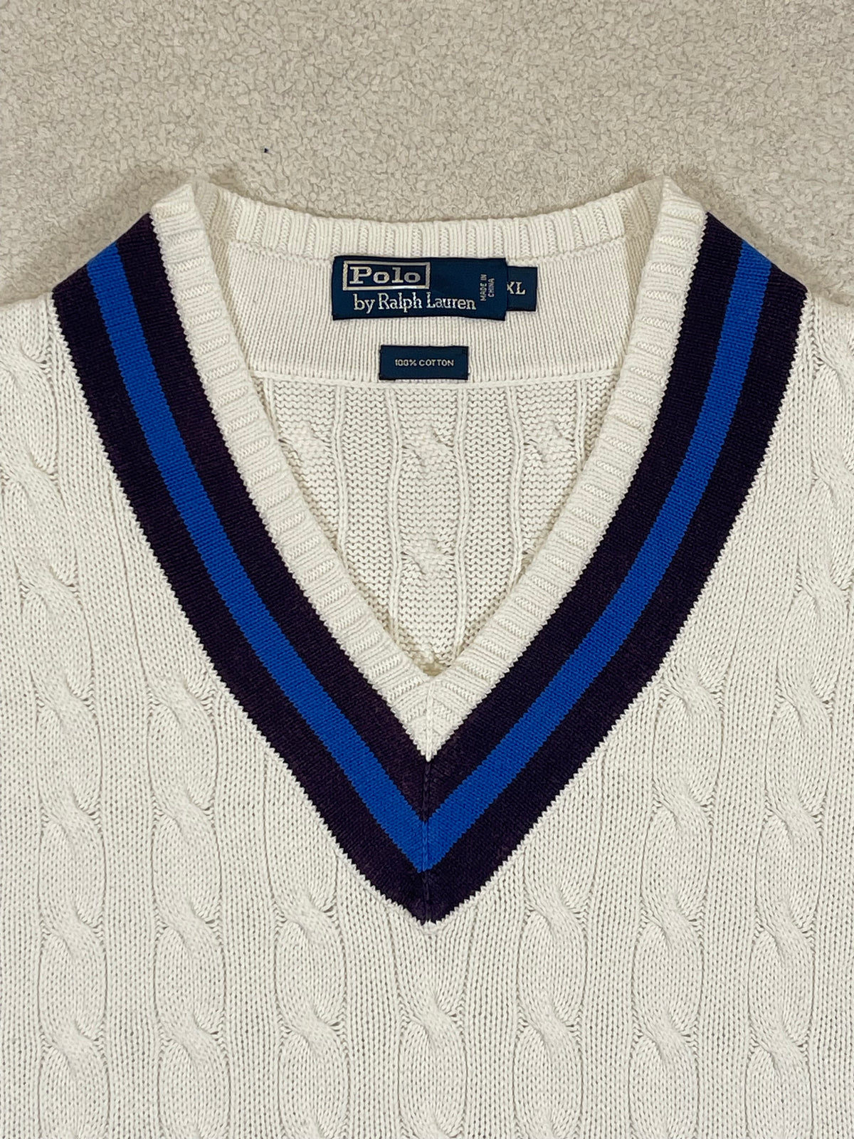 Polo by Ralph Lauren Vintage Cotton Cricket Sweater Vest