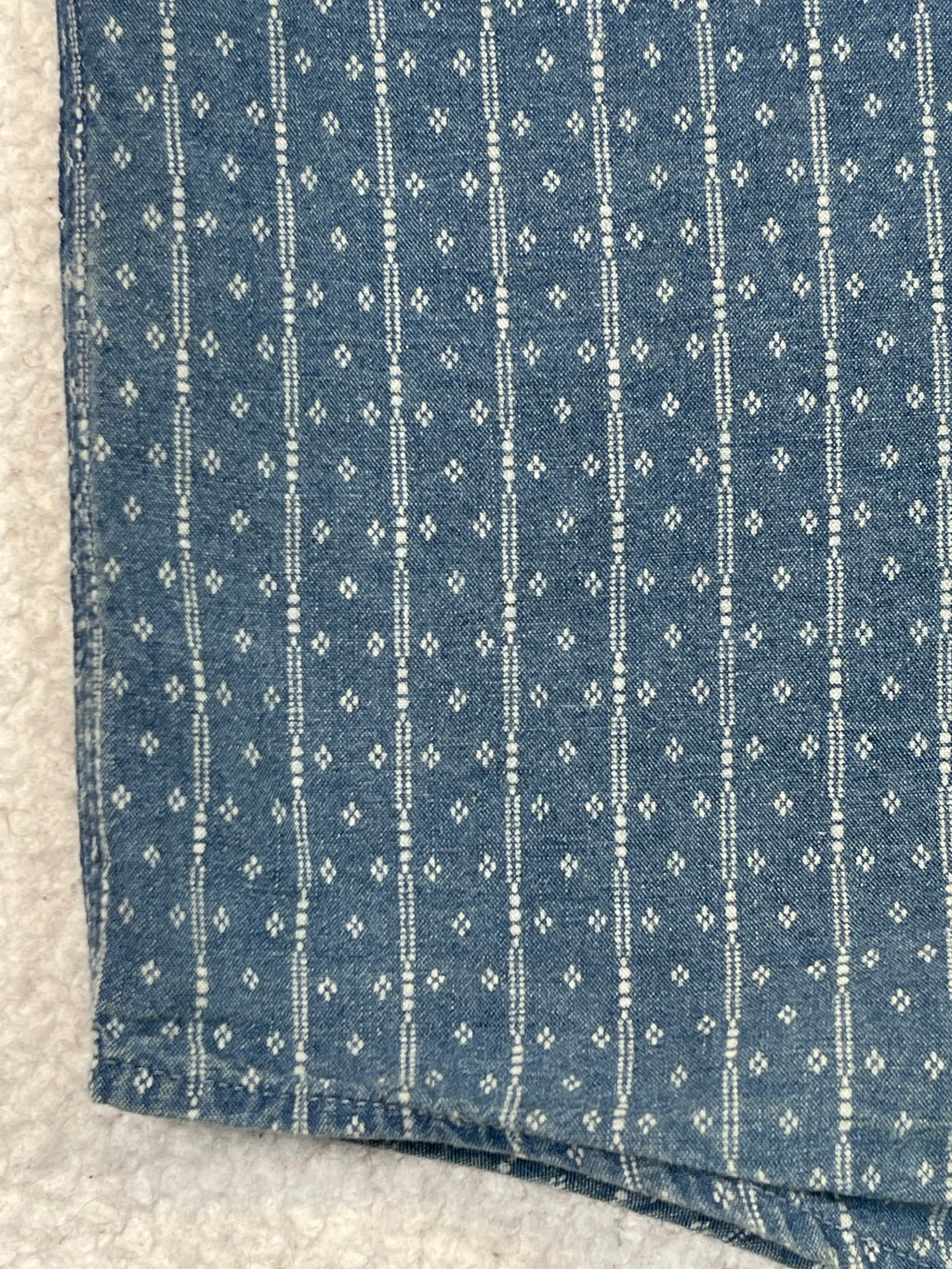 Ralph Lauren Polo Country Hemd aus Indigo-Baumwolle und Leinen