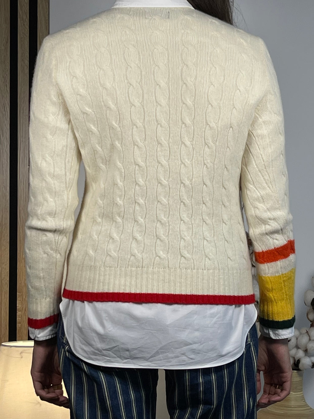 Polo Ralph Lauren RLNY Cable-Knit Wool & Cashmere Sweater M