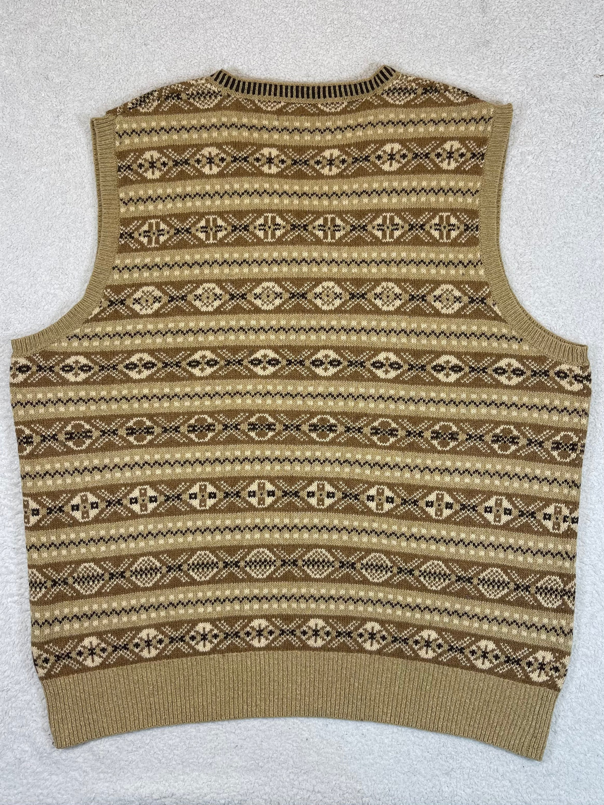 Polo by Ralph Lauren Vintage Fair Isle Cotton & Cashmere Sweater Vest