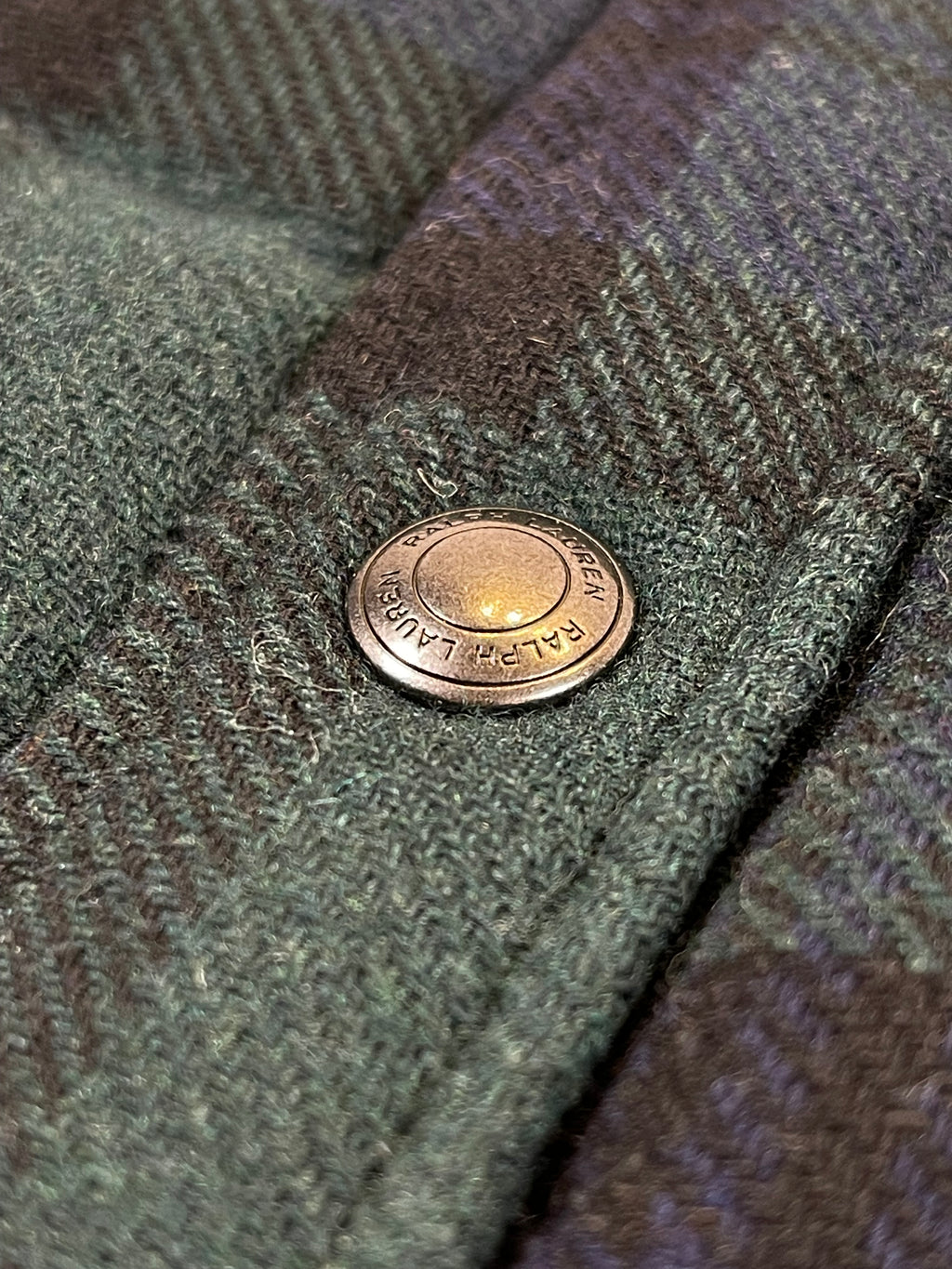 Polo Ralph Lauren Quilted Wool Blend Plaid Jacket (2022)