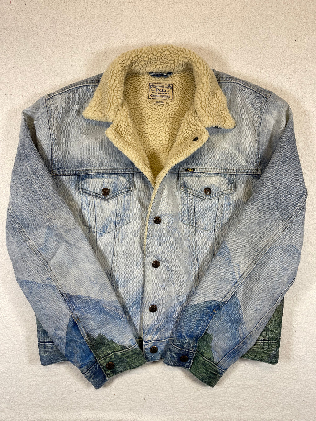 Polo Ralph Lauren Pattern-Lined Denim Trucker Jacket