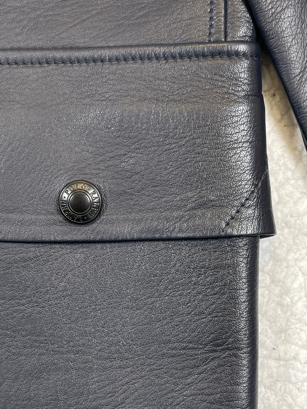 Polo Ralph Lauren Lambskin Leather Three-Quarter Coat