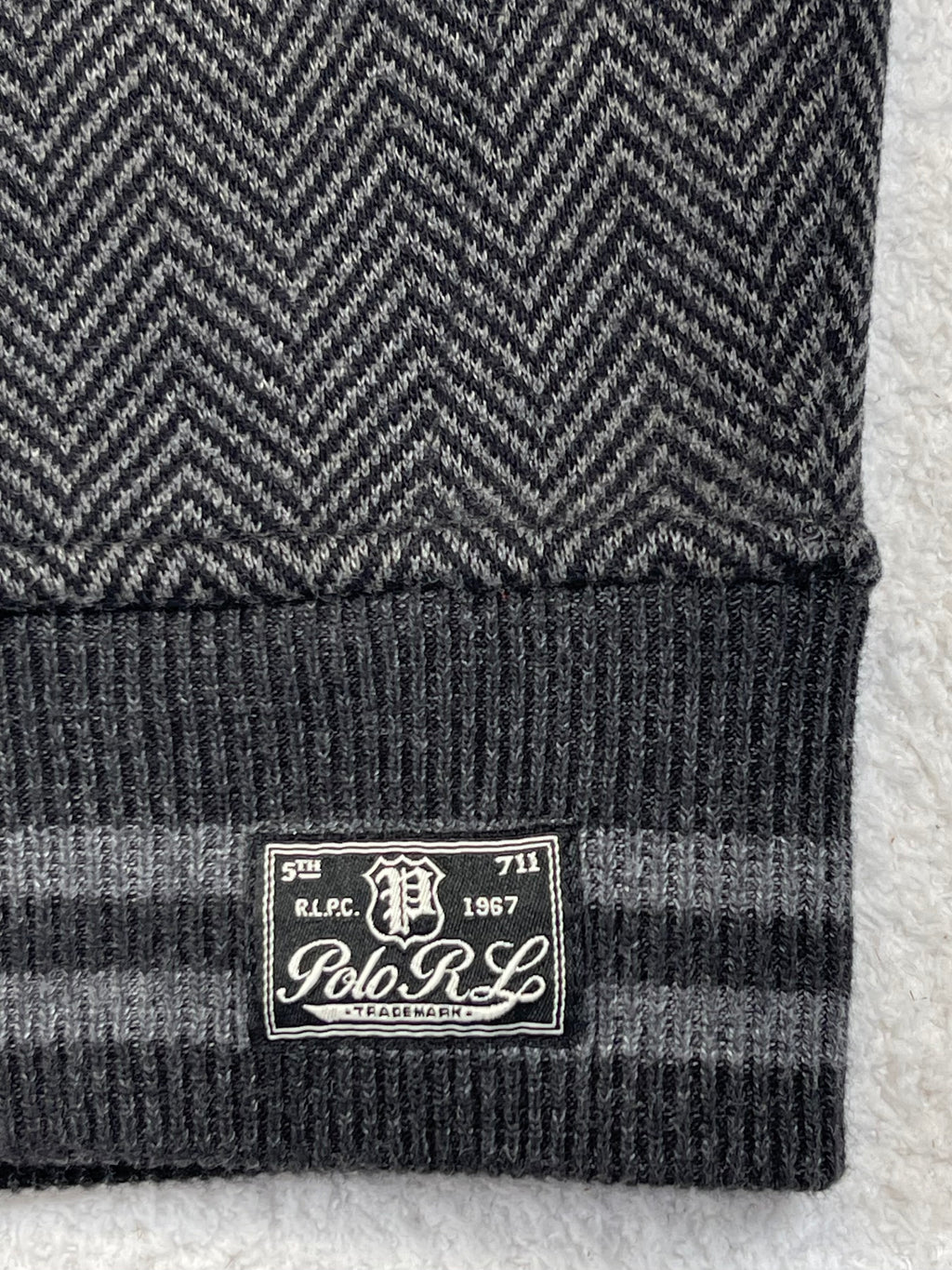 Polo Ralph Lauren Vintage Herringbone Wool-Blend Varsity Jacket