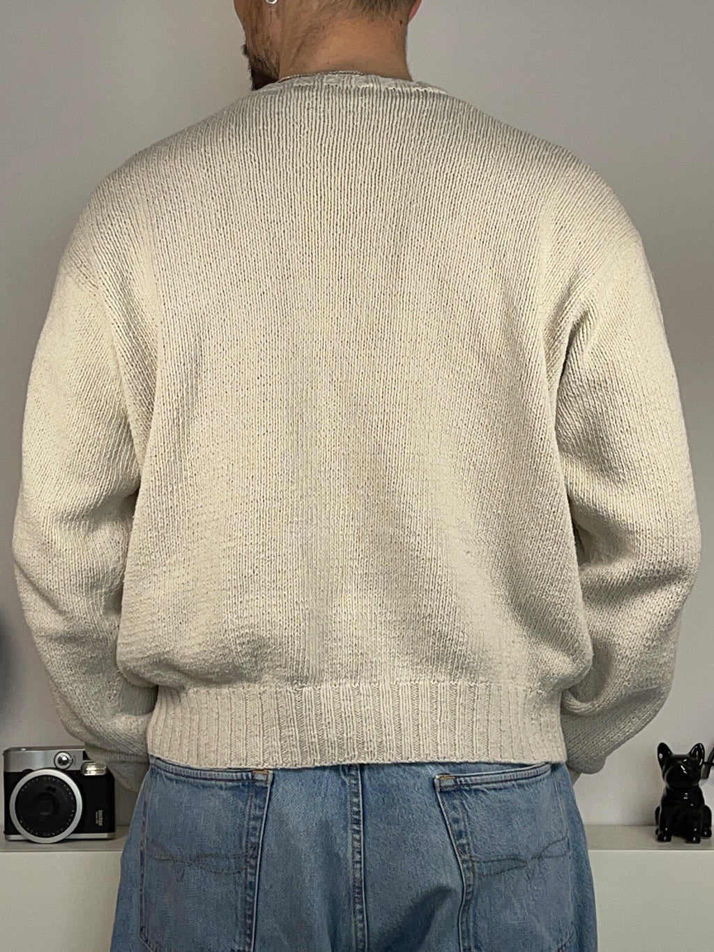 Polo Ralph Lauren Iconic Hand-Knit Polo Bear Sweater (Vintage 90s)