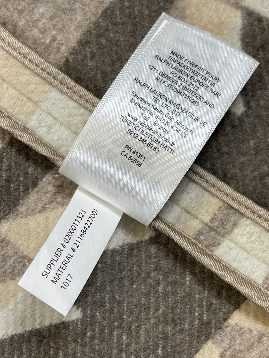Polo Ralph Lauren Geometric Wool-Blend Peacoat