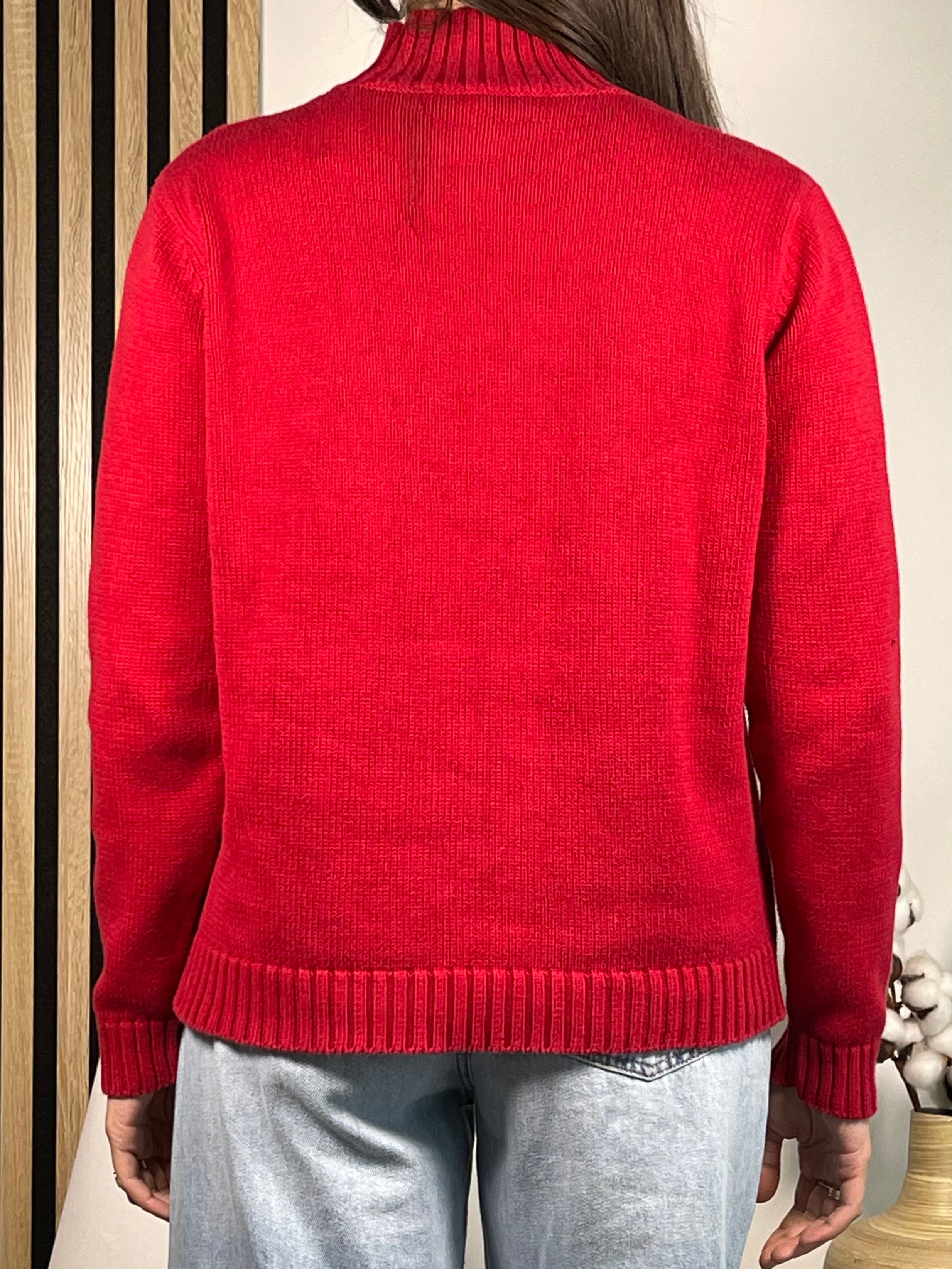 Lauren Ralph Lauren Pullover mit Hundemotiv und Trichterhals (Vintage)