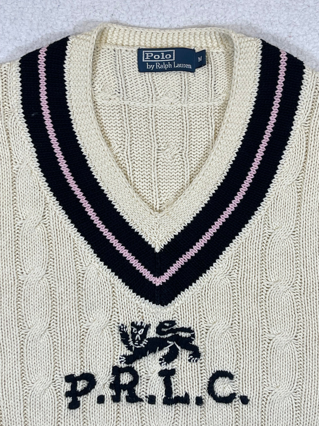 Polo Ralph Lauren P.R.L.C. Crest Cricket Sweater (Vintage)