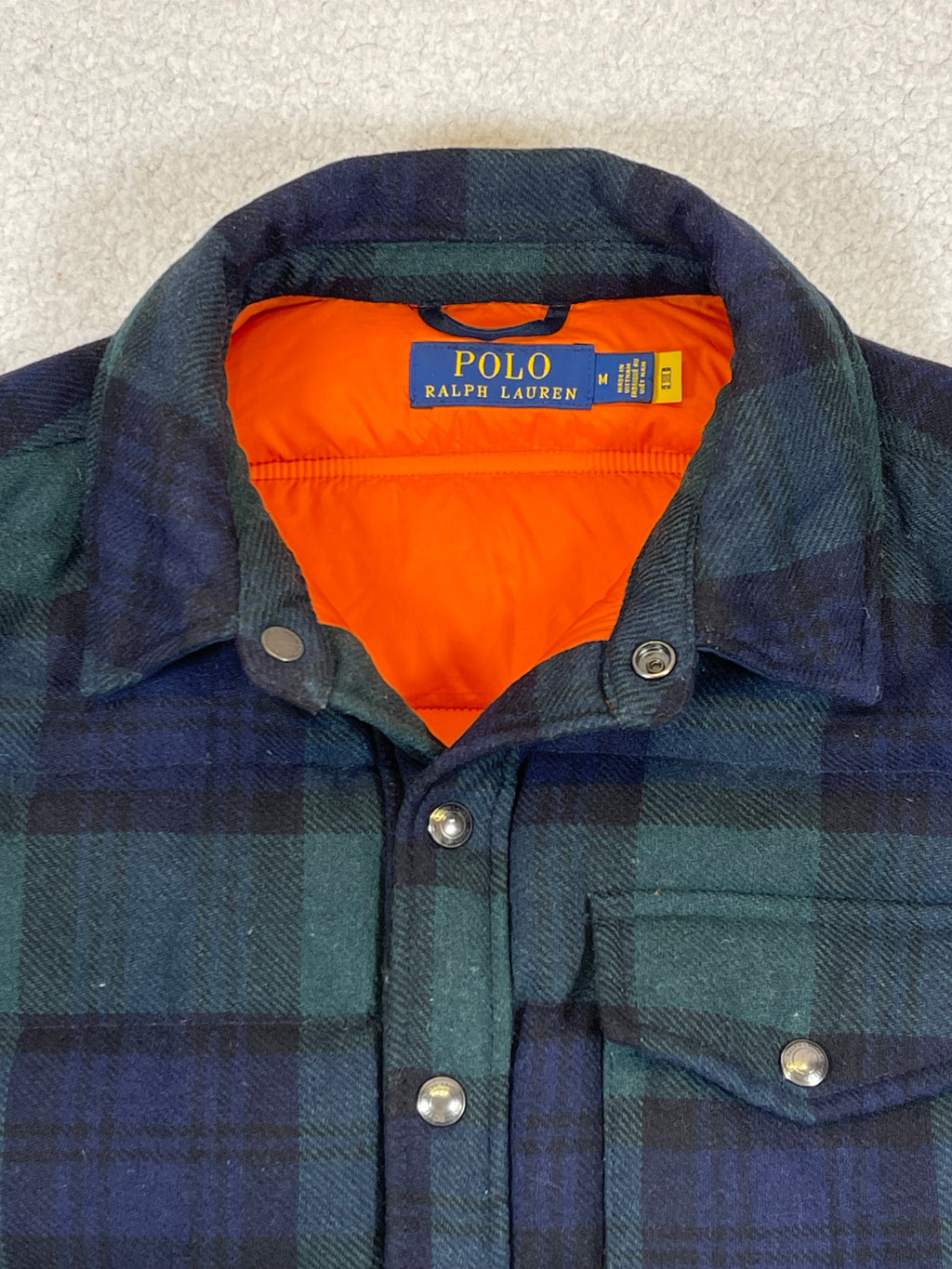 Polo Ralph Lauren Quilted Wool Blend Plaid Jacket (2022)