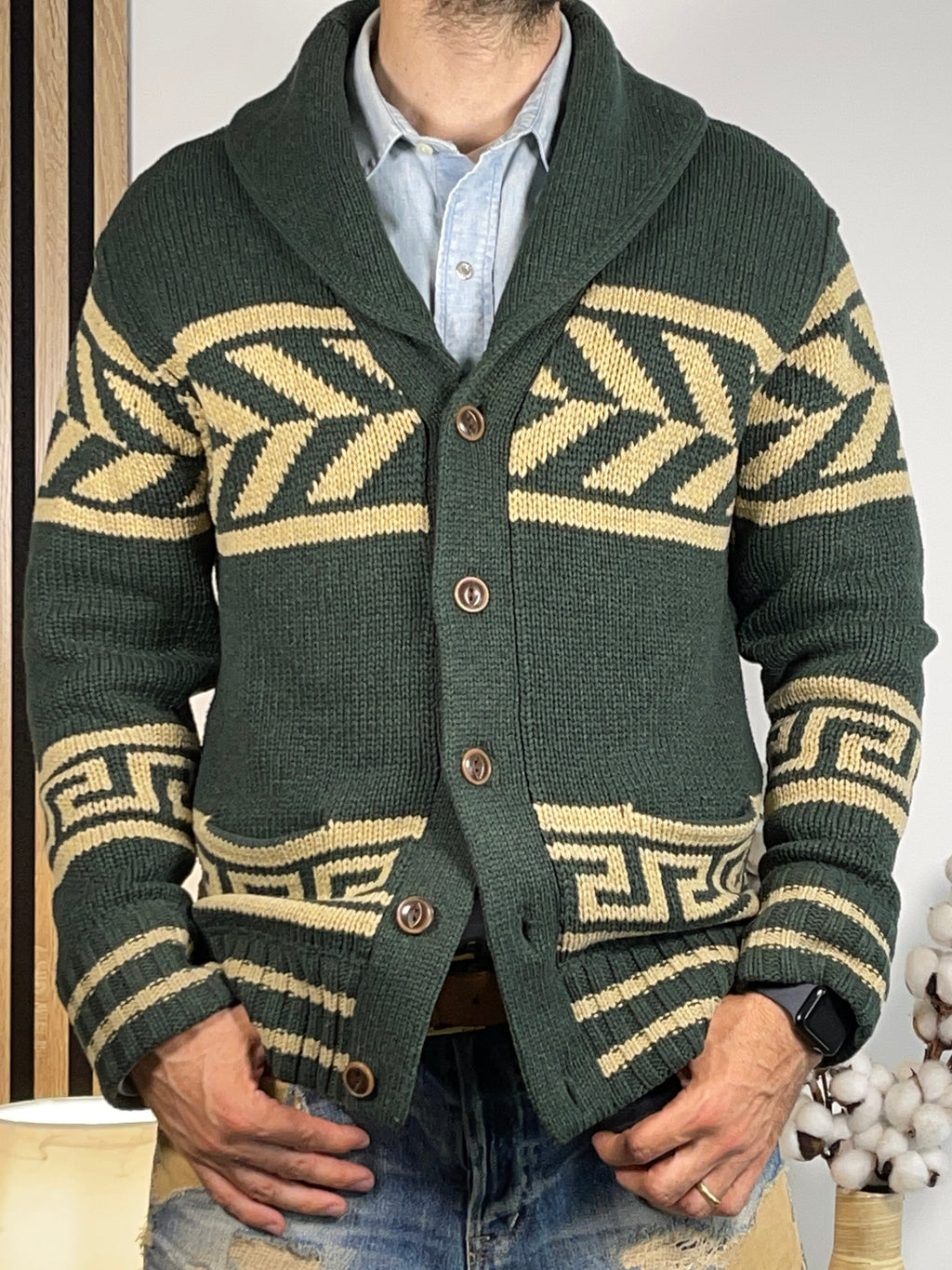 Ralph Lauren Denim & Supply Vintage Geometric Wool-Blend Cardigan (2011)