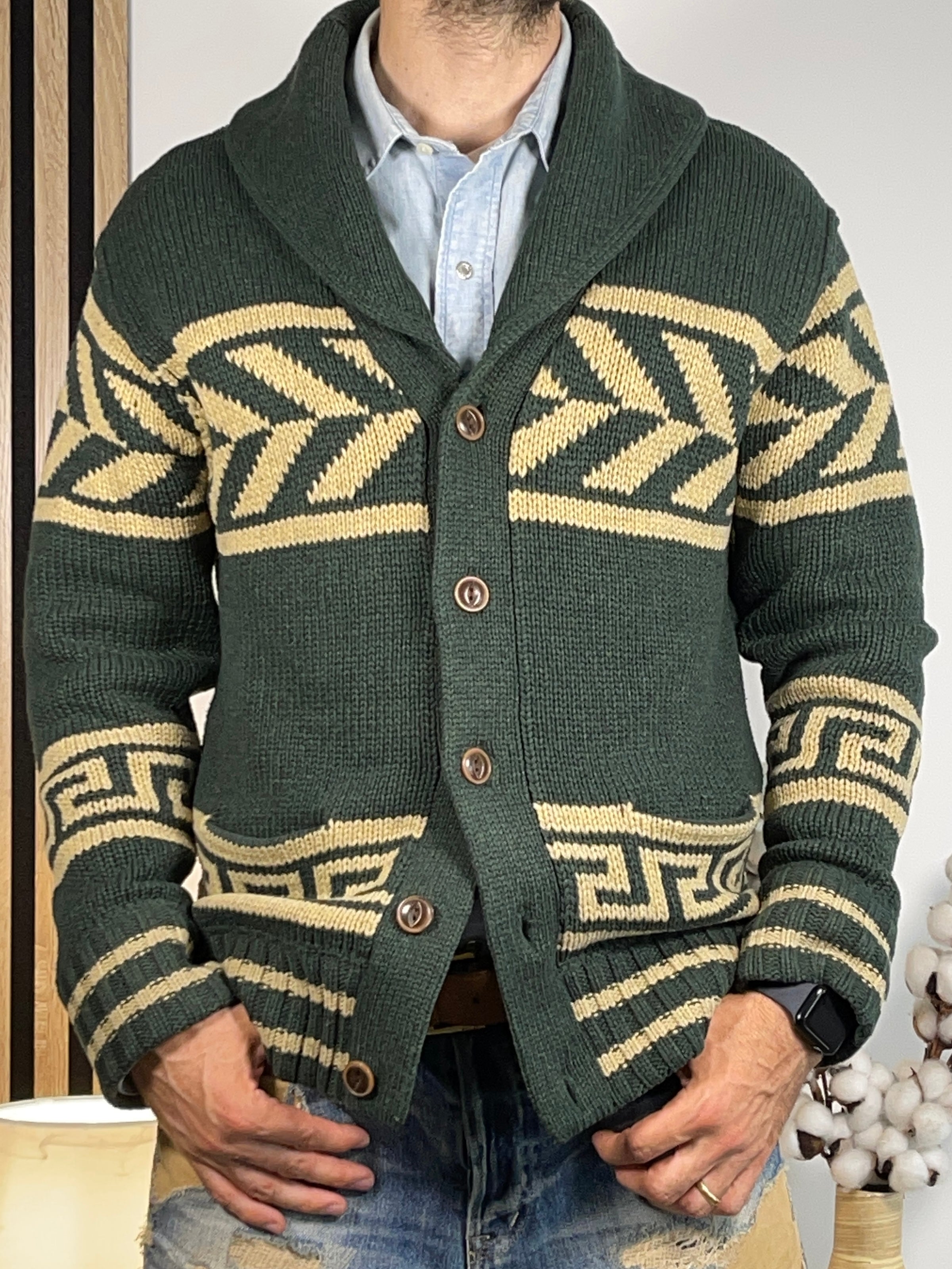 Ralph Lauren Denim & Supply Vintage Geometric Wool-Blend Cardigan (2011)
