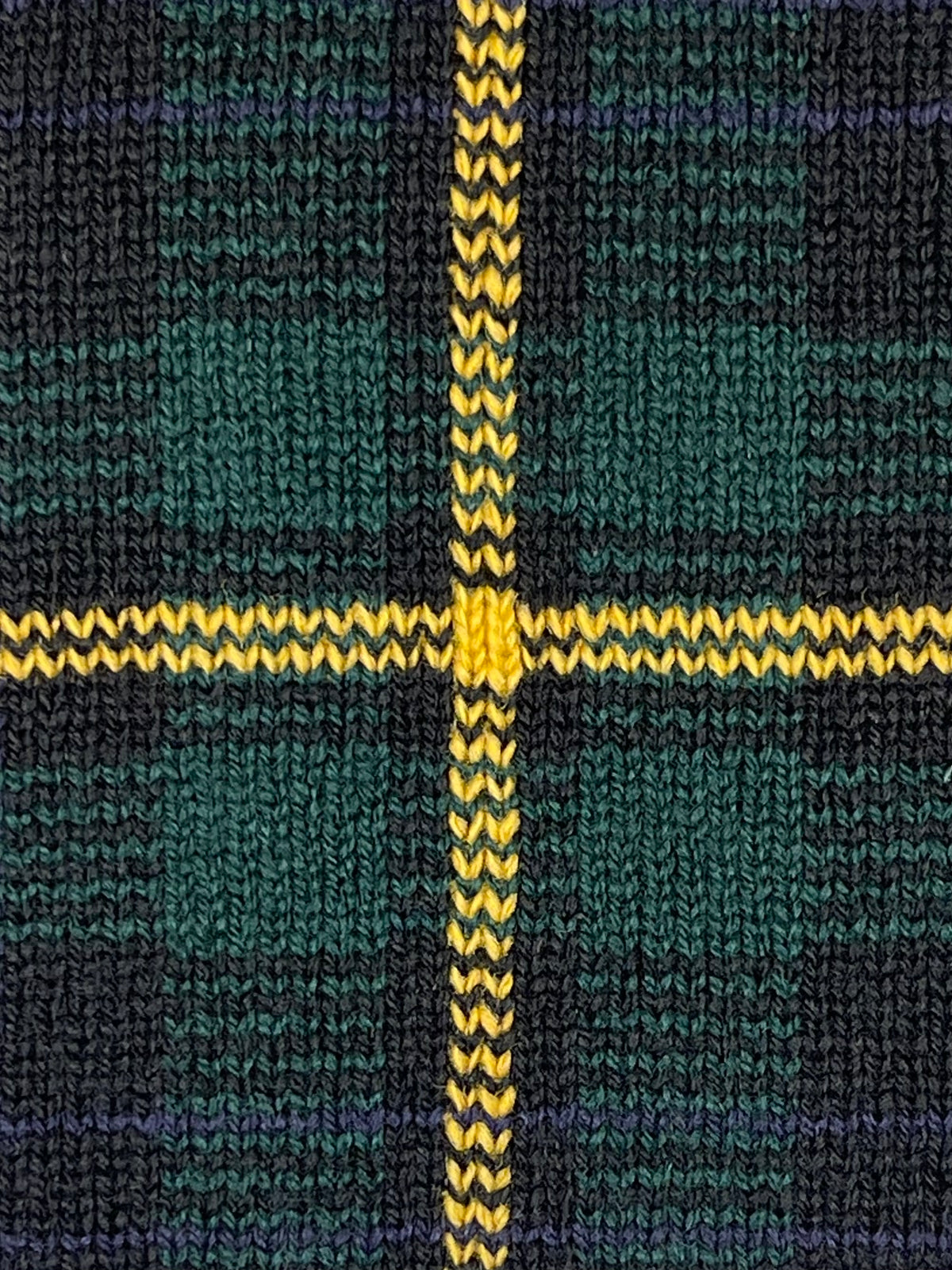 Polo by Ralph Lauren Vintage Tartan Lambswool & Suede Cardigan S