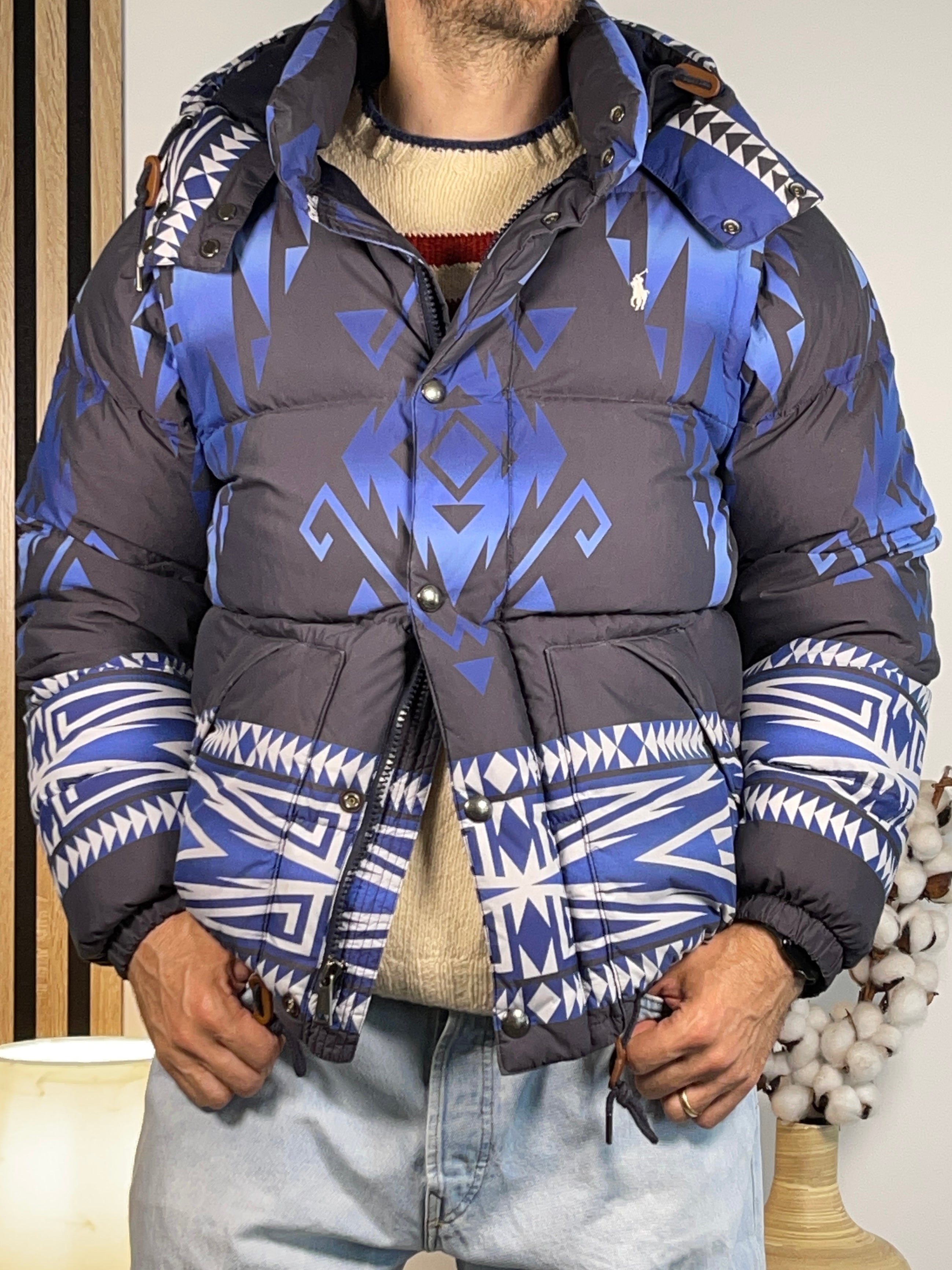 Polo Ralph Lauren Convertible Aztec Water-Repellent Down Jacket (2022)