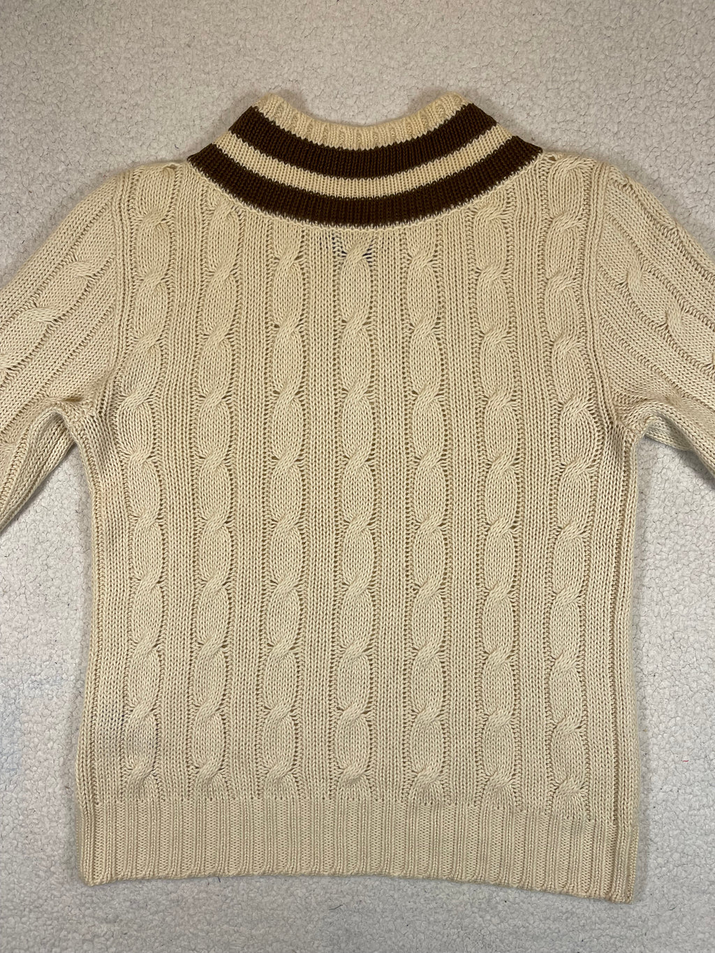 Ralph Lauren Purple Label Linen & Cashmere Cricket Sweater (Vintage 2000s)