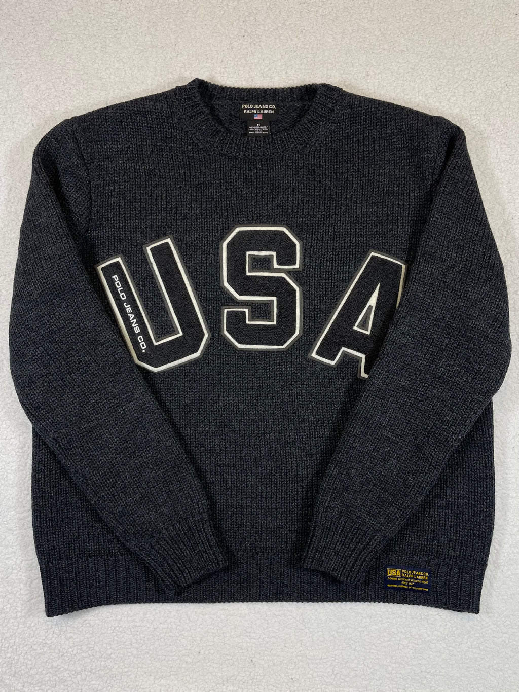 Polo Jeans Co. Ralph Lauren USA Wool Sweater (Vintage)