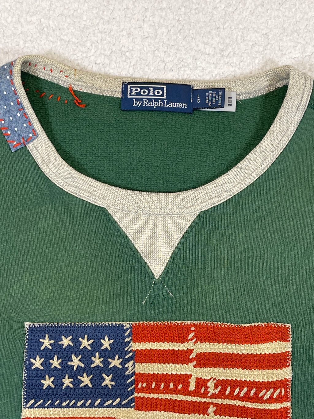 Polo Ralph Lauren Patchwork Flag Fleece Sweatshirt (2022)