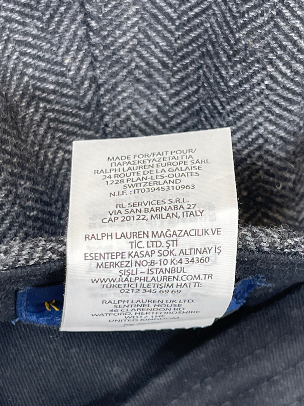 Polo Ralph Lauren Herringbone Wool-Blend Driver Cap