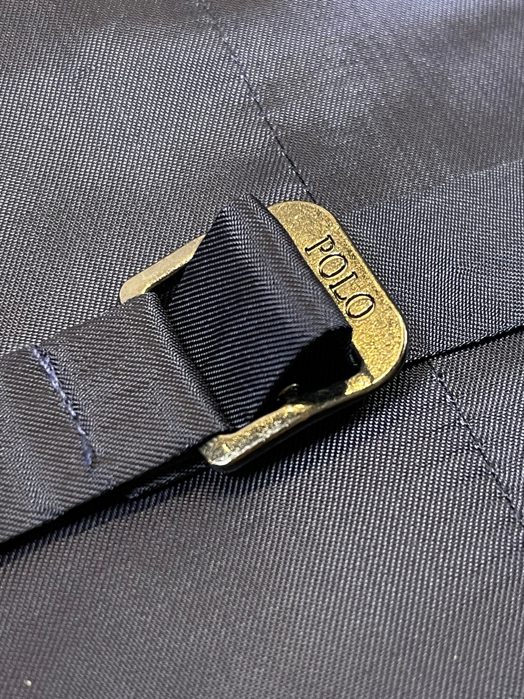 Polo Ralph Lauren Made in Italy Indigo Herringbone Linen Vest