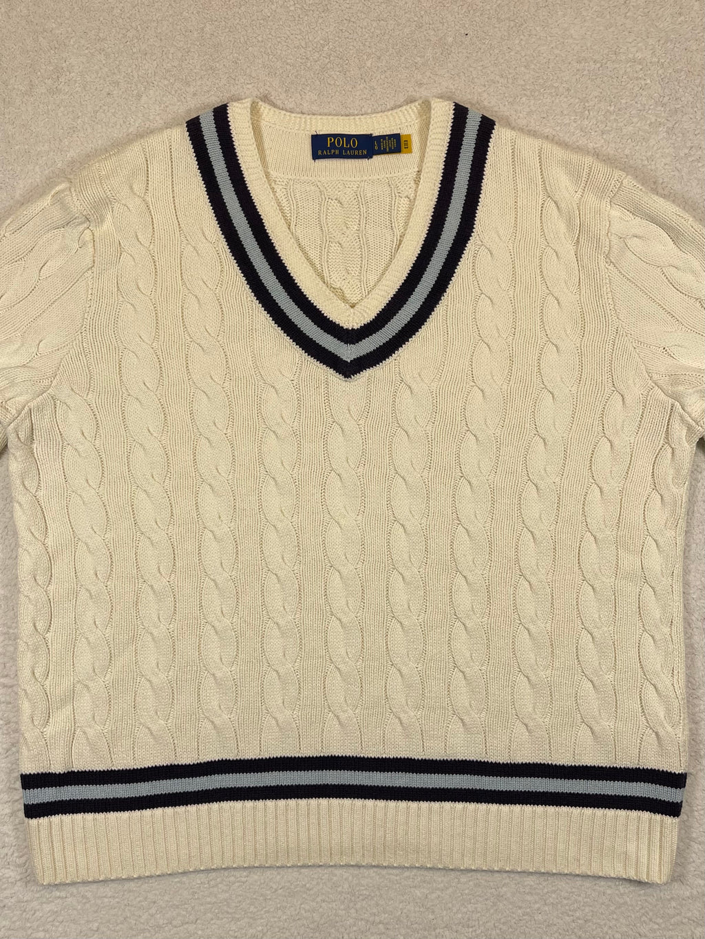 Polo Ralph Lauren Iconic Cable-Knit Cricket Sweater (2023)