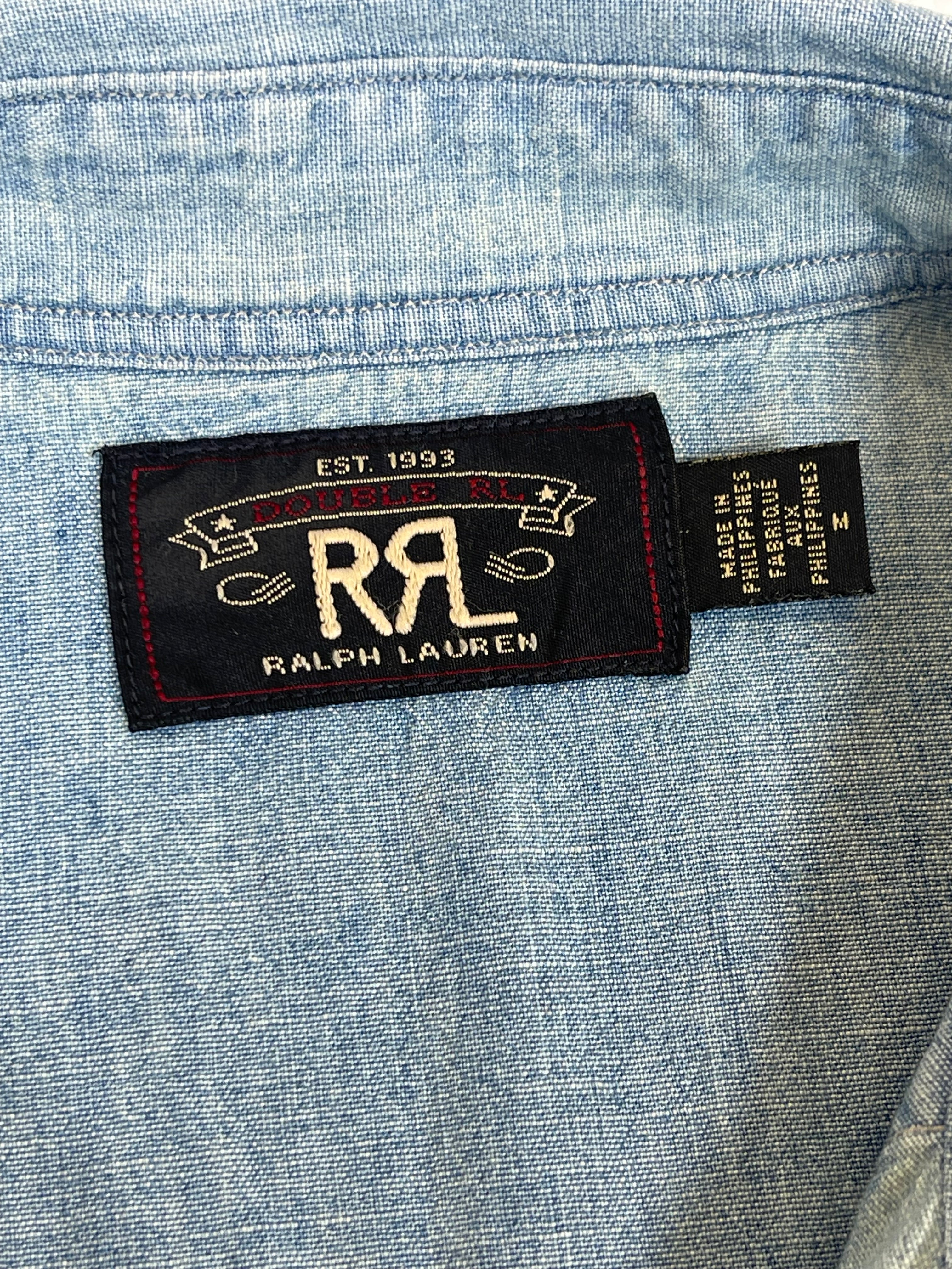 RRL Double RL Chambray Western Shirt