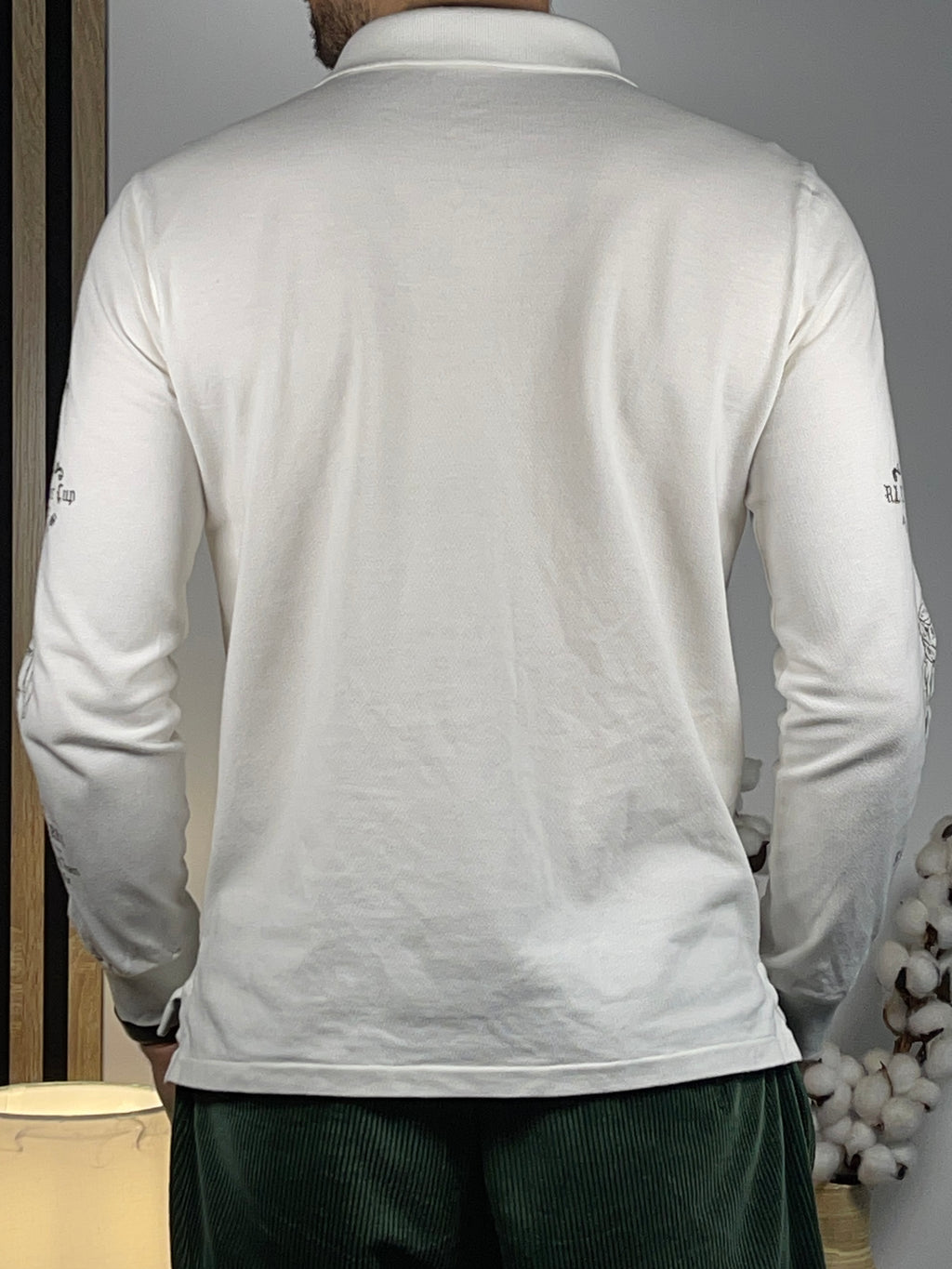 Polo Ralph Lauren Polo Bear Long-Sleeve Cotton Piqué Polo Shirt M