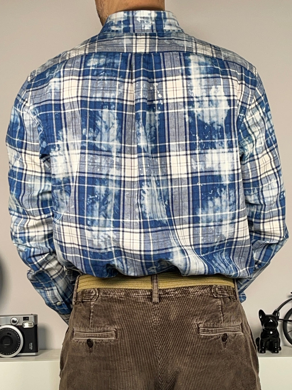 Chemise écossaise en coton Madras indigo Polo Ralph Lauren Denim&Supply