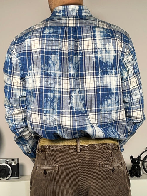Chemise écossaise en coton Madras indigo Polo Ralph Lauren Denim&Supply