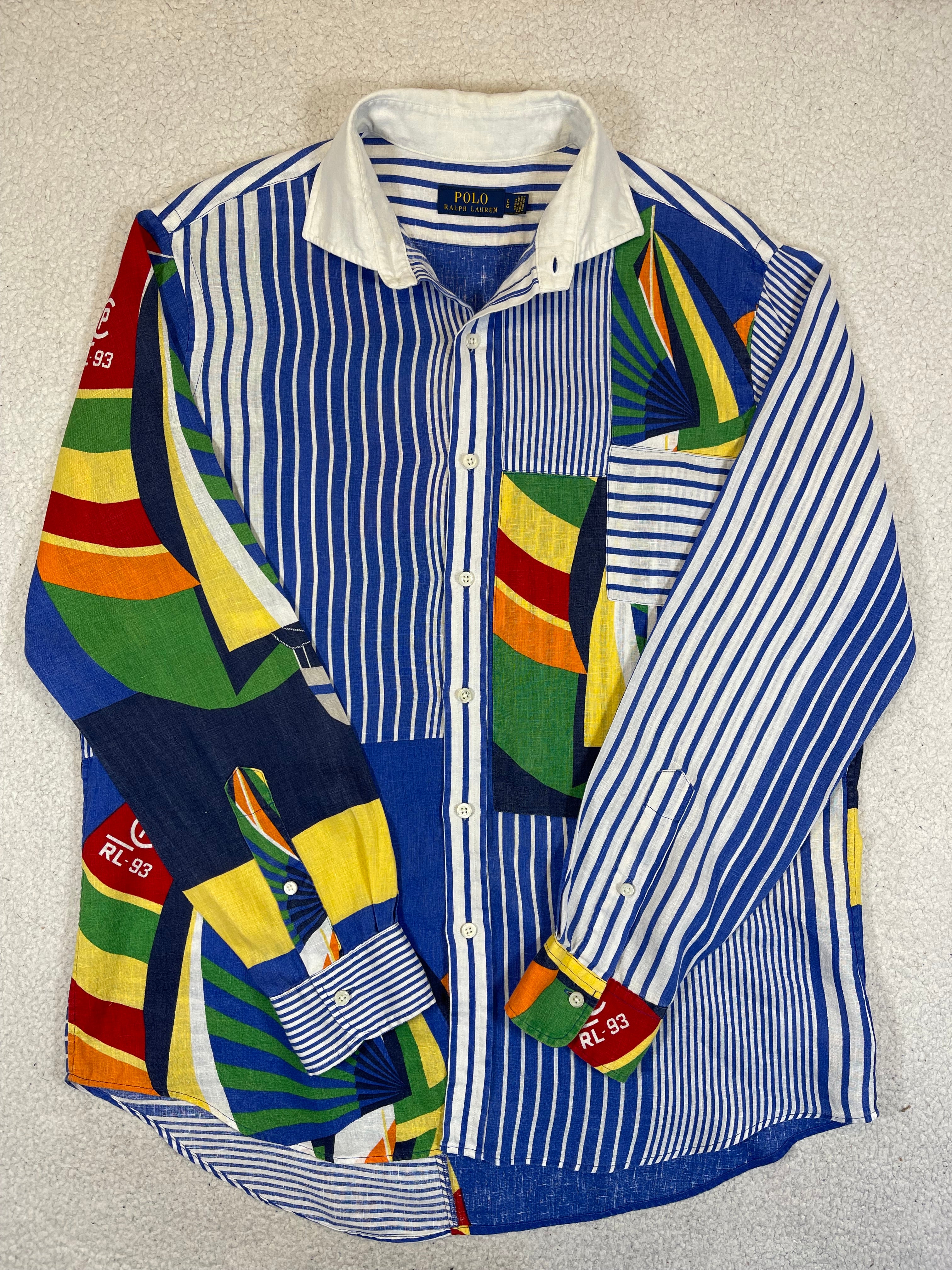 Polo Ralph Lauren CP RL-93 Patchwork Linen Shirt