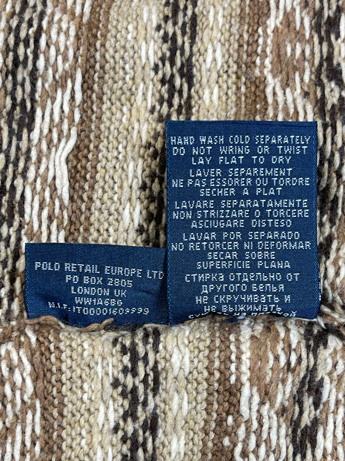 Polo by Ralph Lauren Vintage Fair Isle Cotton & Cashmere Sweater Vest