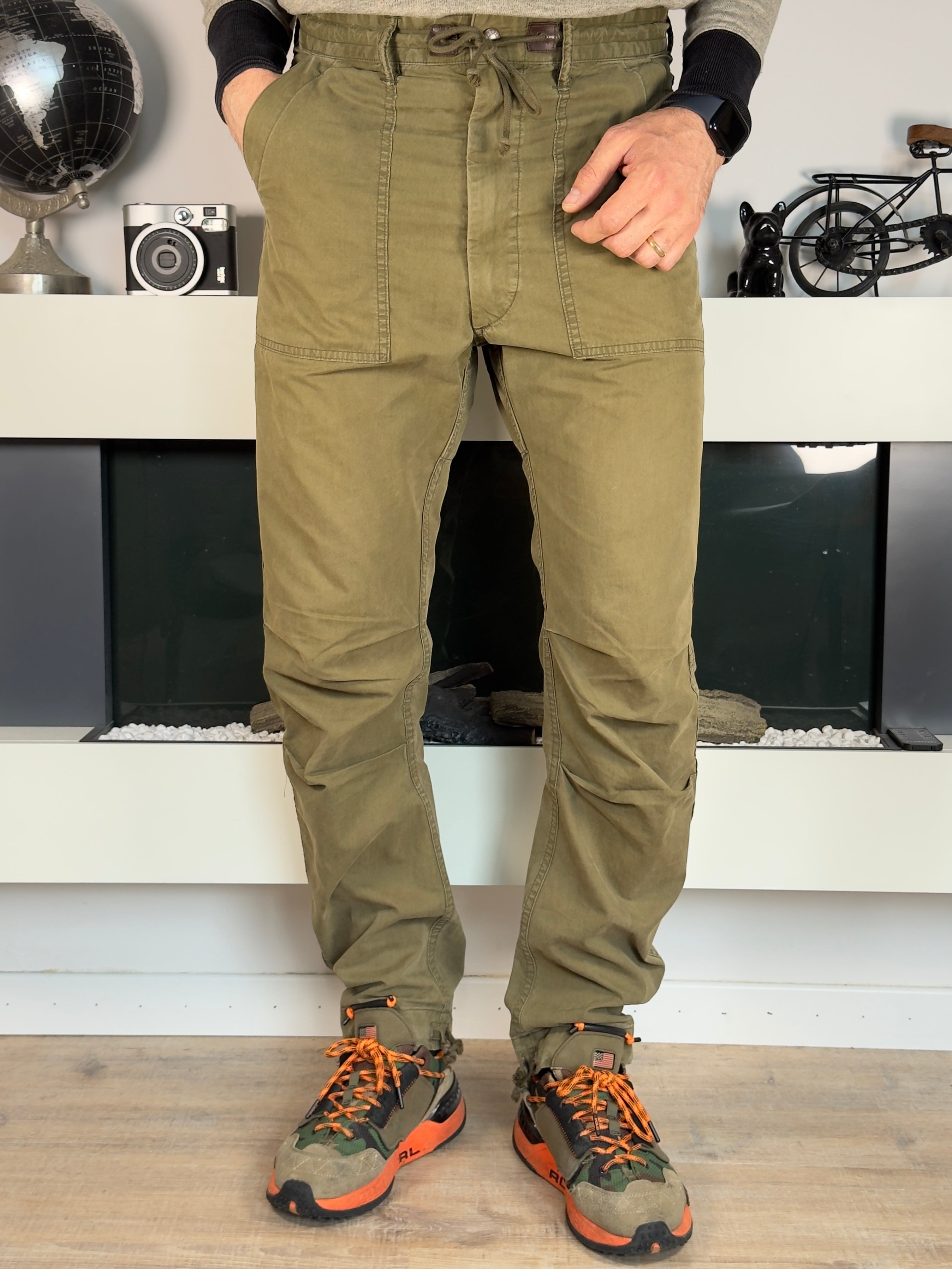 RRL Double RL Surplus Poplin Cargo Trousers