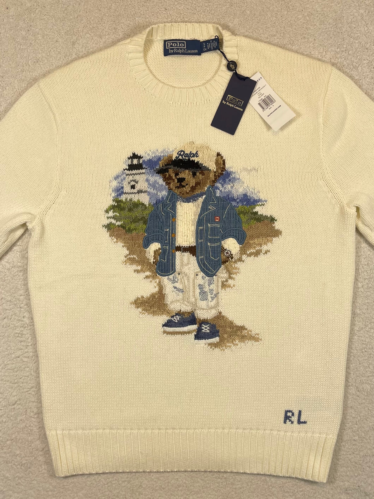 Polo by Ralph Lauren Polo Bear Seaside Cotton Sweater S