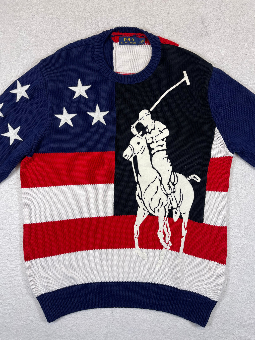 Polo Ralph Lauren Big Pony Flag Cotton Sweater