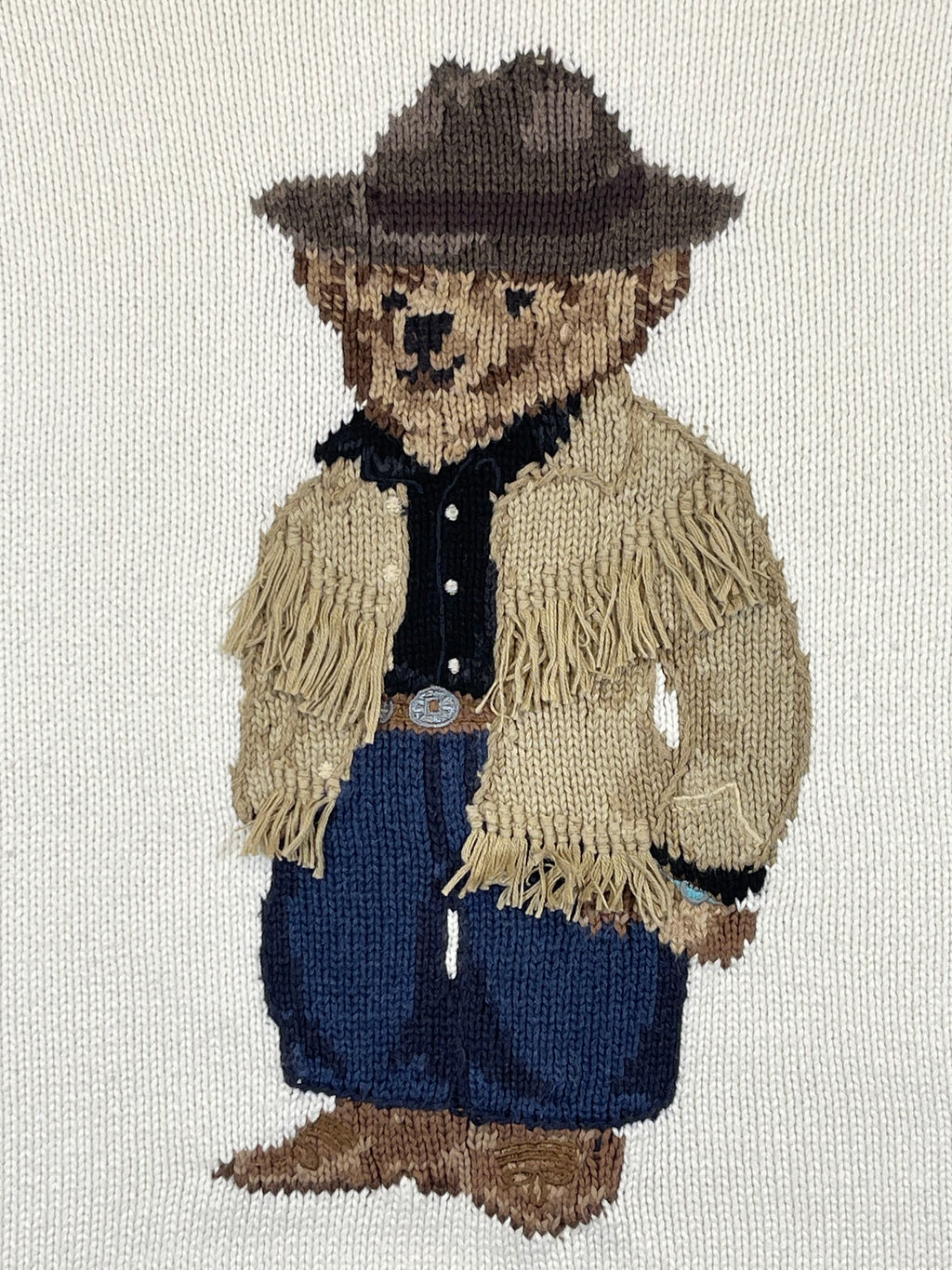 Polo Ralph Lauren Cowboy Polo Bear Cotton Sweater (2024)