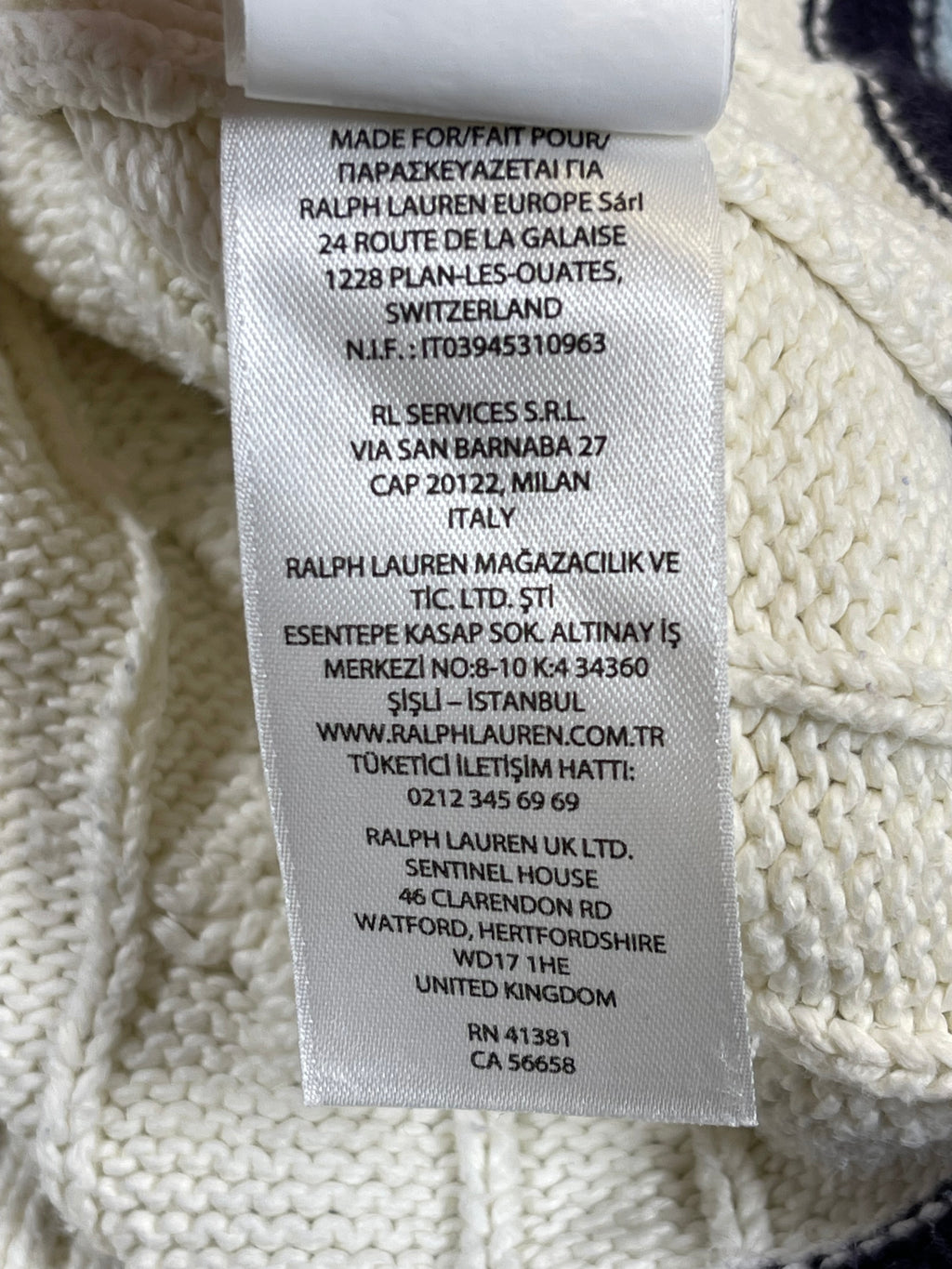 Polo Ralph Lauren Iconic Cable-Knit Cricket Sweater (2023)