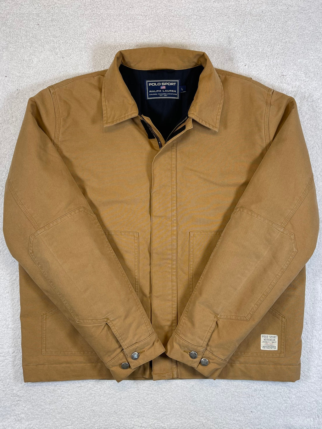 Ralph Lauren Polo Sport Vintage Lined Canvas Workwear Jacket L