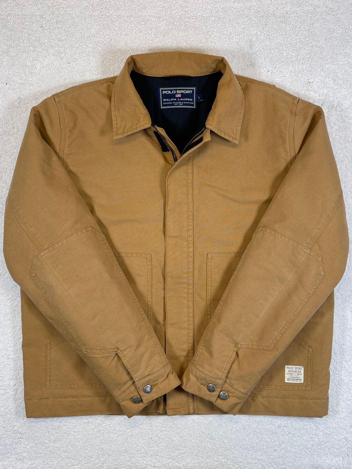 Ralph Lauren Polo Sport Vintage Lined Canvas Workwear Jacket L